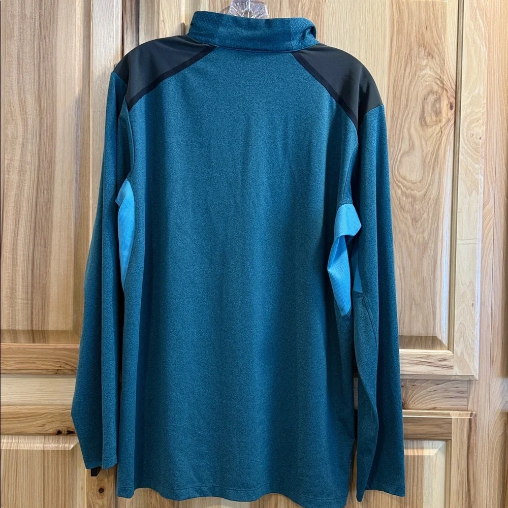 The North Face Men’s FlashDryXD Teal Black Lightweight Quarter Zip Pullover Sz L